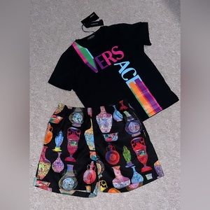 Authentic Versace Silk Shorts / Men’s Small/Medium / size 48 / Multicolor